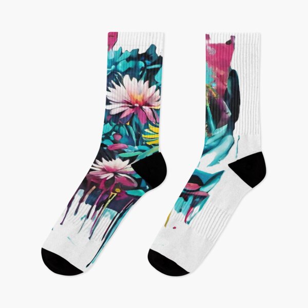 Item preview, Vibrant Abstract Floral Artwork designed and sold by merve02shop.