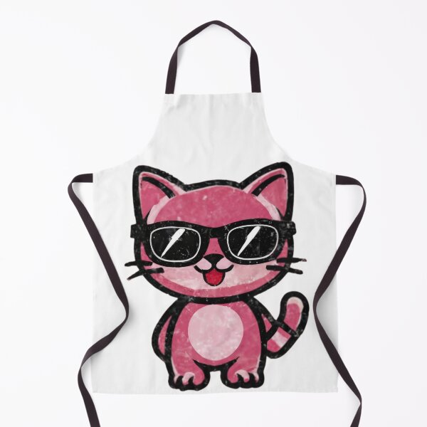 Item preview, vintage cute pink cat with sunglasses designed and sold by rtlabdo.