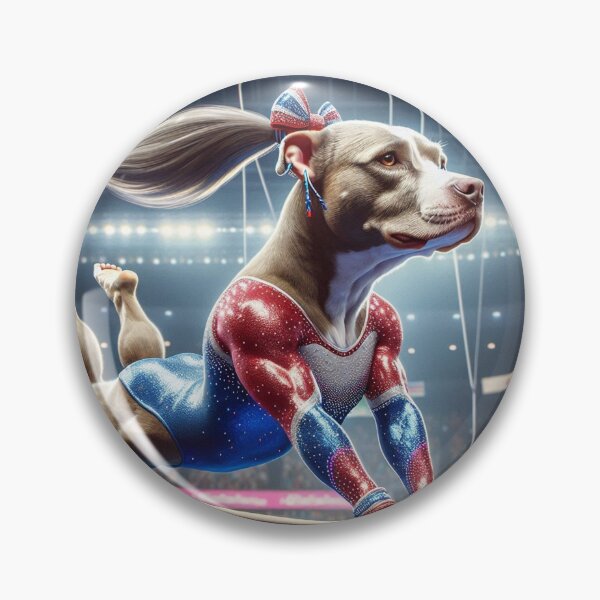 Item preview, Pitbull Celebrity Gymnast Competing  designed and sold by TheDogOnIt.