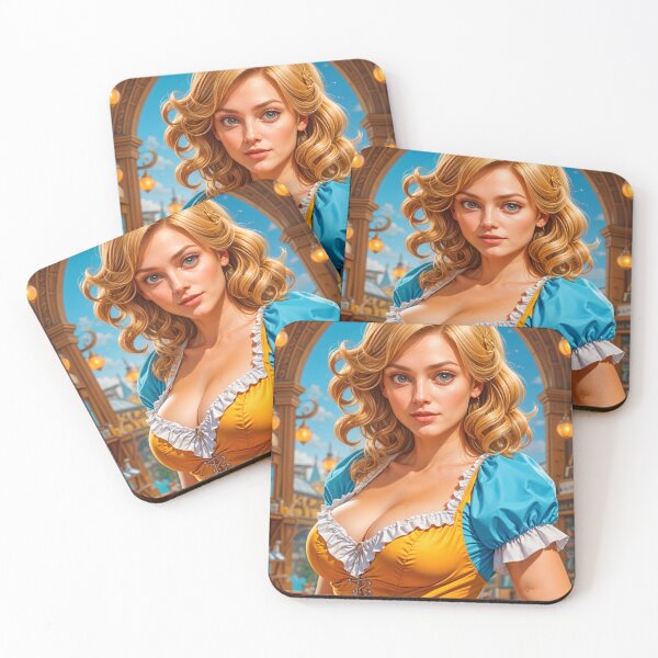 Item preview, Cute Pretty Blonde Oktoberfest Lederhosen Girl designed and sold by TheArtOfPat.