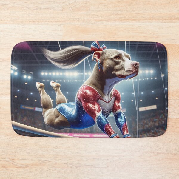 Item preview, Pitbull Celebrity Gymnast Competing  designed and sold by TheDogOnIt.