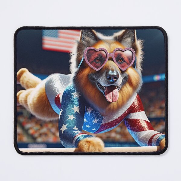 Item preview, German Shepherd Celebrity Gymnast Competing designed and sold by TheDogOnIt.