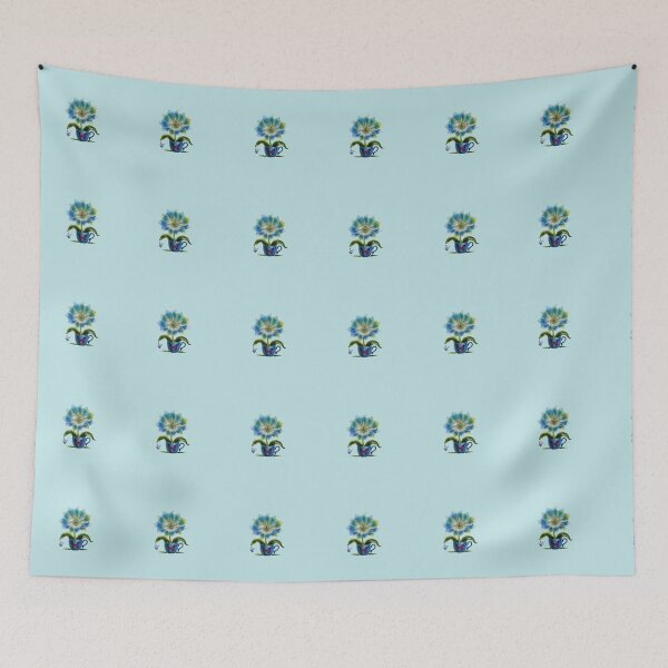 Item preview, Vibrant succulent in a Blue Cup designed and sold by AldeaPod.