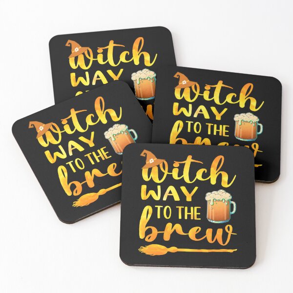 Item preview, Witch Way To The Brew Funny Halloween Pun For Beer Lovers Dark Humor  designed and sold by Bad Kitty Designz.