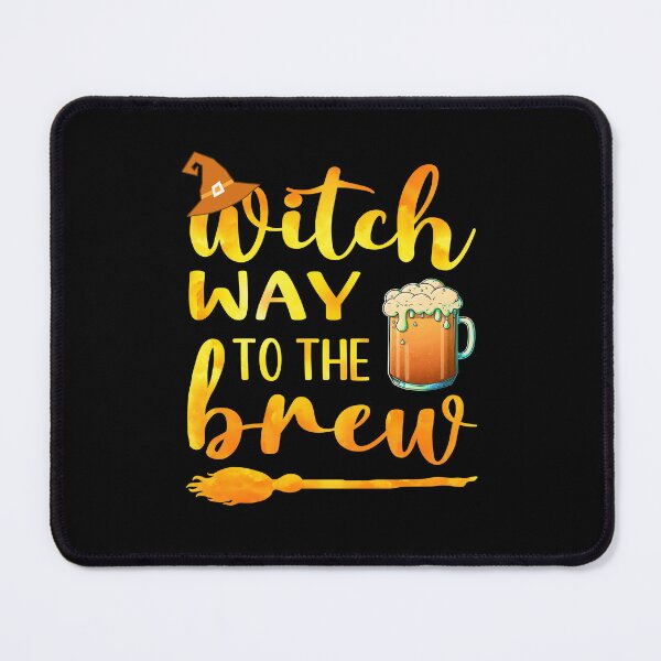 Item preview, Witch Way To The Brew Funny Halloween Pun For Beer Lovers Dark Humor  designed and sold by Bad Kitty Designz.