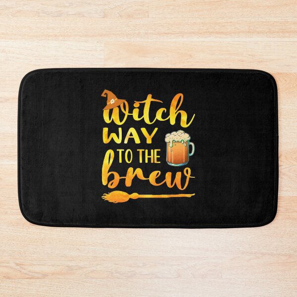 Item preview, Witch Way To The Brew Funny Halloween Pun For Beer Lovers Dark Humor  designed and sold by Bad Kitty Designz.