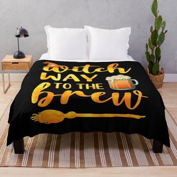 Item preview, Witch Way To The Brew Funny Halloween Pun For Beer Lovers Dark Humor  designed and sold by Bad Kitty Designz.