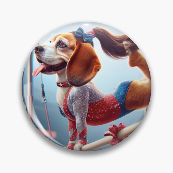 Item preview, Beagle Celebrity Gymnast Competing  designed and sold by TheDogOnIt.