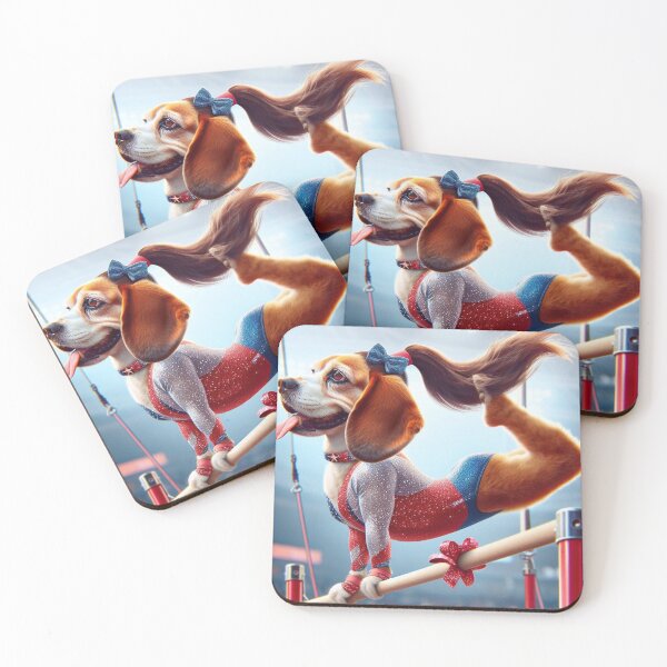 Item preview, Beagle Celebrity Gymnast Competing  designed and sold by TheDogOnIt.