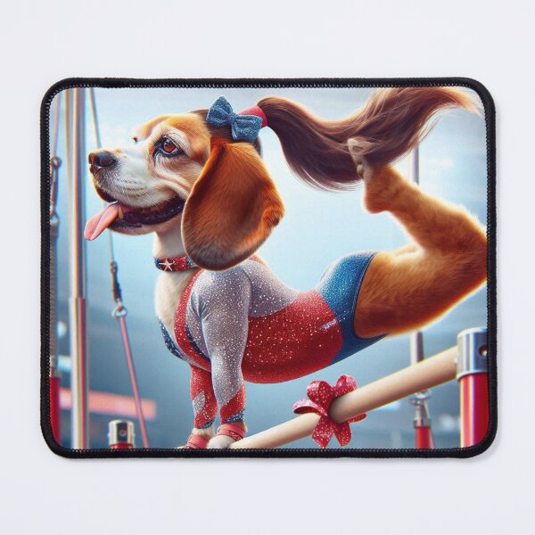 Item preview, Beagle Celebrity Gymnast Competing designed and sold by TheDogOnIt.