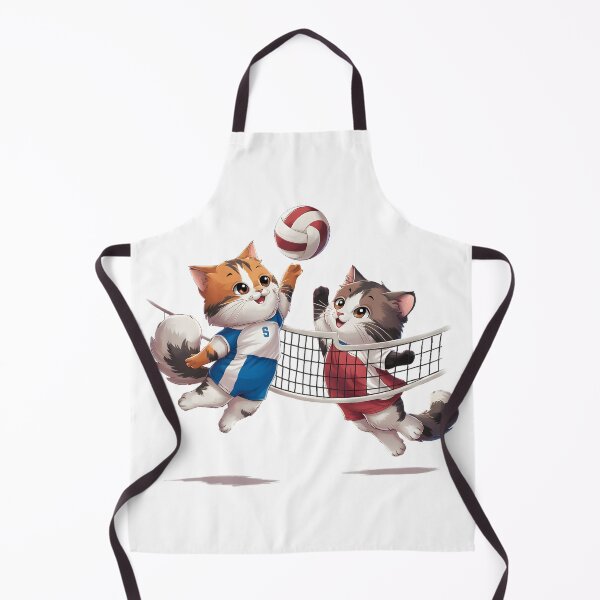 Item preview, cats playing volleyball designed and sold by Adrian-merch.