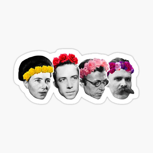 Existentialists babes Sticker