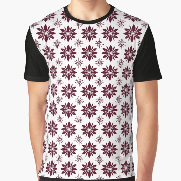 Item preview, Marsala flower pattern designed and sold by Pixevol.