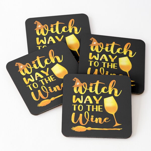Item preview, Witch Way To The Wine Funny Halloween Pun For Wine Lovers Goth Dark Humor  designed and sold by Bad Kitty Designz.