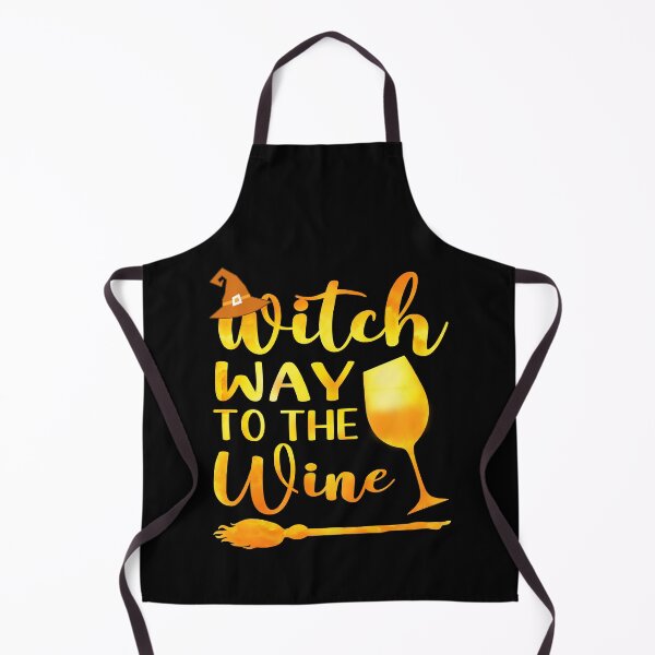 Item preview, Witch Way To The Wine Funny Halloween Pun For Wine Lovers Goth Dark Humor designed and sold by Bad Kitty Designz.