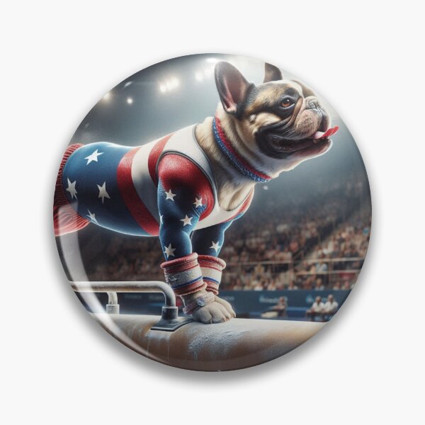 Item preview, Bulldog Celebrity Gymnast Competing  designed and sold by TheDogOnIt.