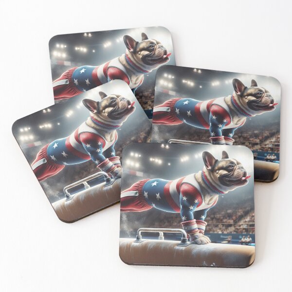 Item preview, Bulldog Celebrity Gymnast Competing  designed and sold by TheDogOnIt.