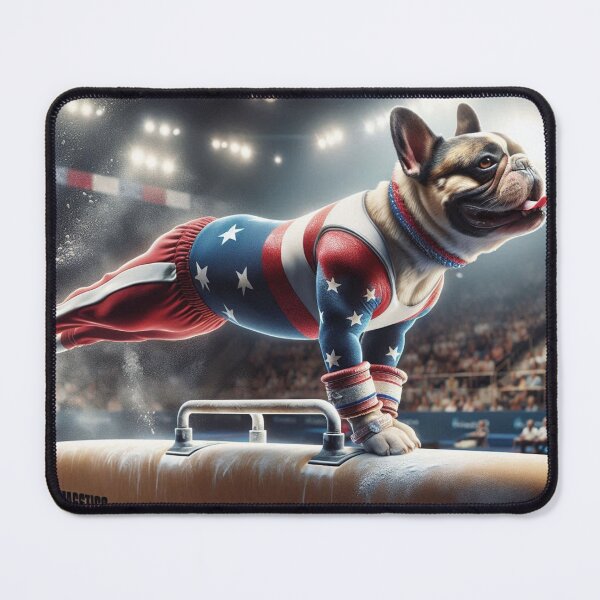 Item preview, Bulldog Celebrity Gymnast Competing  designed and sold by TheDogOnIt.