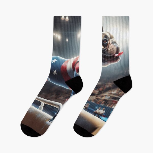 Item preview, Bulldog Celebrity Gymnast Competing  designed and sold by TheDogOnIt.