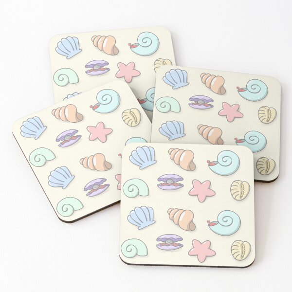Item preview, Kawaii Seashells designed and sold by HeyFritters' Redbubble Shop.