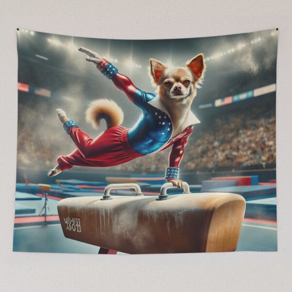 Item preview, Chihuahua Celebrity Gymnast Competing  designed and sold by TheDogOnIt.