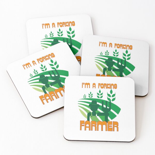 Item preview, Funny "I'm a Forking Farmer" design  designed and sold by YogaZesty.