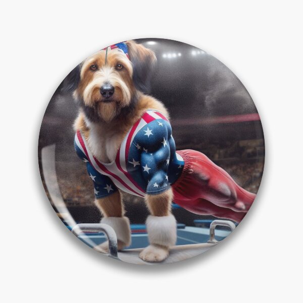 Item preview, Mixed Breed Celebrity Gymnast Competing  designed and sold by TheDogOnIt.