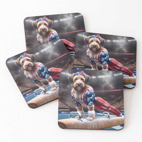 Item preview, Mixed Breed Celebrity Gymnast Competing  designed and sold by TheDogOnIt.