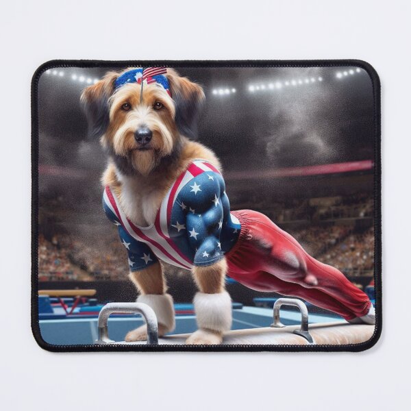 Item preview, Mixed Breed Celebrity Gymnast Competing  designed and sold by TheDogOnIt.