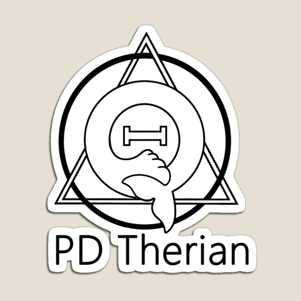 Dark red therian theta delta Sticker for Sale by DraconicsDesign