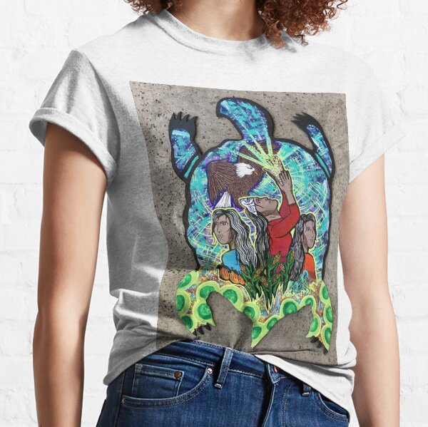 Tie Cross Turtle Classic T-Shirt