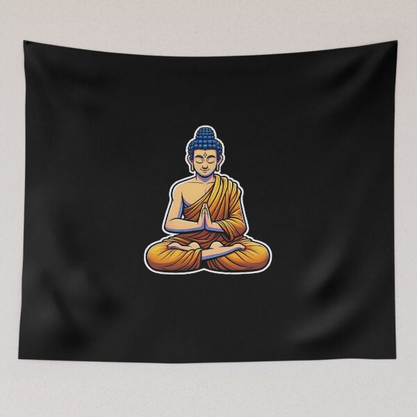 Item preview, Buddha meditating Buddha Design designed and sold by DivineMovement.