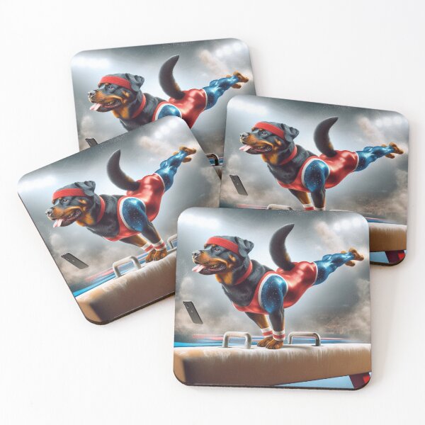 Item preview, Rottweiler Celebrity Gymnast Competing  designed and sold by TheDogOnIt.
