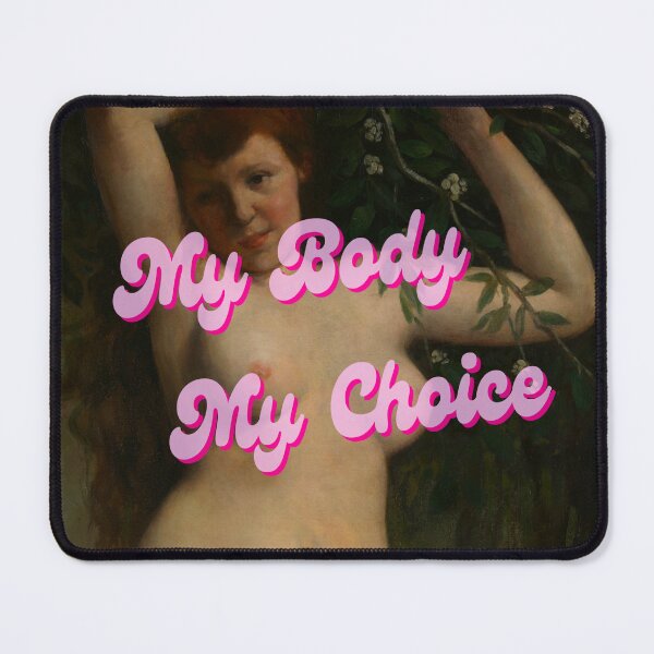 Item preview, My Body My Choice Renaissance Meme in Bubblegum Pink designed and sold by KWZCreates.