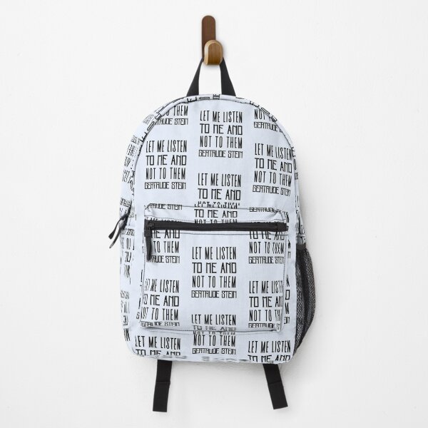 Item preview, Copy of Gertrude Stein quote: Let me listen to me and not to them designed and sold by artbleed.