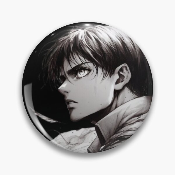 Item preview, Eren B&W designed and sold by AnimeArtStudio.