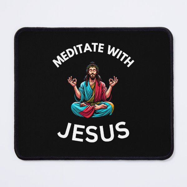 Item preview, Christian Jesus Meditating Yoga Design designed and sold by DivineMovement.