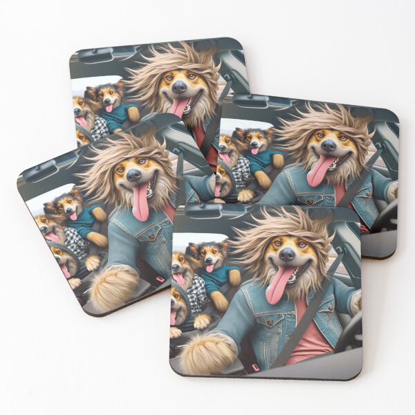 Item preview, Mixed Breed Dog Family on a Road Trip designed and sold by TheDogOnIt.