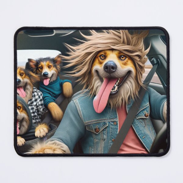 Item preview, Mixed Breed Dog Family on a Road Trip designed and sold by TheDogOnIt.