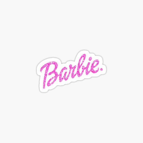 Autocollant Sparkly Barbie Sticker