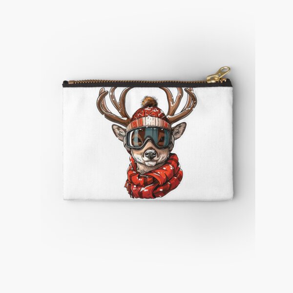 Item preview, Comic Style Joyful Deer Stickers with Snowboard Goggles designed and sold by tjnextgen99.