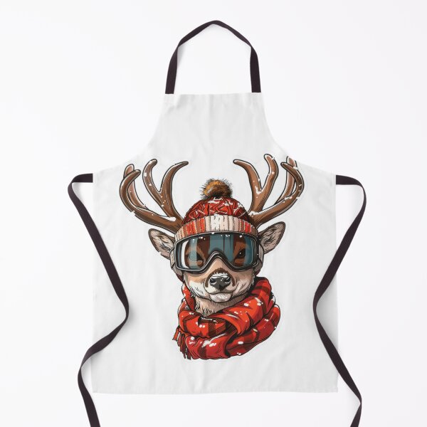 Item preview, Comic Style Joyful Deer Stickers with Snowboard Goggles designed and sold by tjnextgen99.