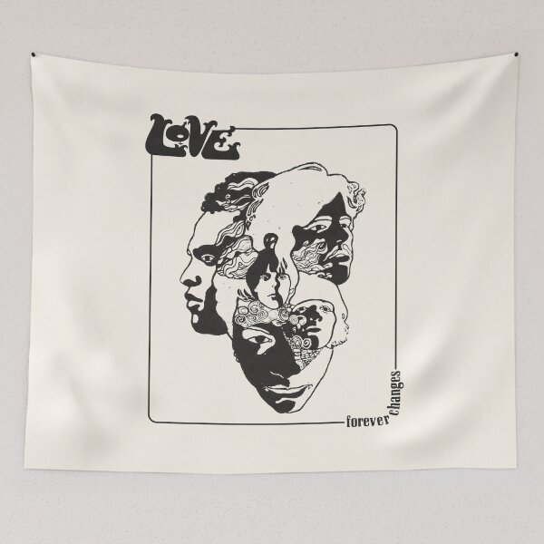 Item preview, Love Forever Changes | Vintage Psychedelic 60s Print designed and sold by theoralcollage.