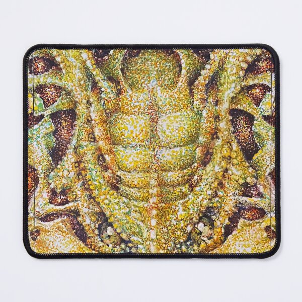 Item preview, The Golden Guardian: A Pointillist Portrait designed and sold by ArtofRHMcClurg.