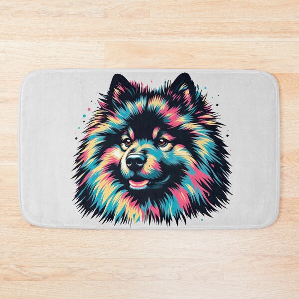 Item preview, Chromatic Keeshond - Vibrant Pop Art Canine Portrait designed and sold by Woof-n-Wear.