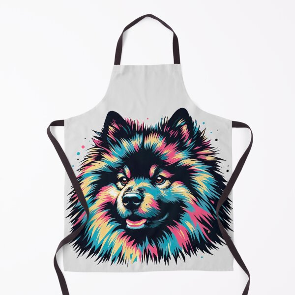 Item preview, Chromatic Keeshond - Vibrant Pop Art Canine Portrait designed and sold by Woof-n-Wear.