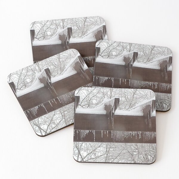 Item preview, Icicles ice storm on pergola  designed and sold by LydiasPhotos.