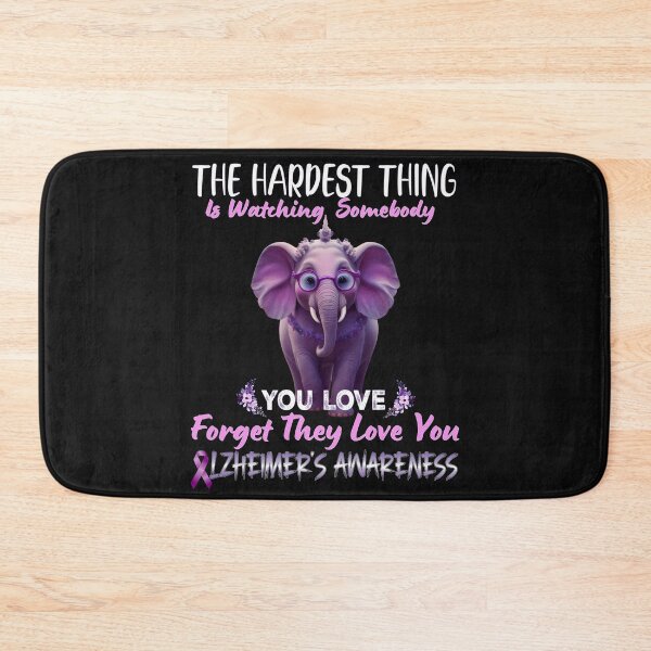 Item preview, The Hardest Thing is Watching Somebody You Love Forget They Love You Purple Elephant  designed and sold by Smix Pixels.