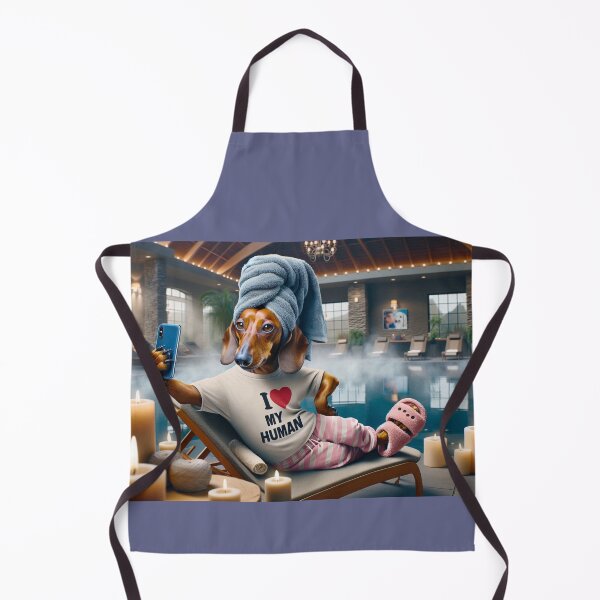 Item preview, Dachshund Social Media Celebrity taking a selfie at the Spa. designed and sold by TheDogOnIt.