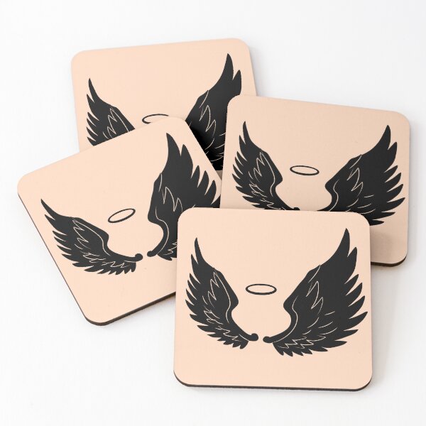 Item preview,  Hand-Drawn Angel Wings Silhouette designed and sold by hjian8219.